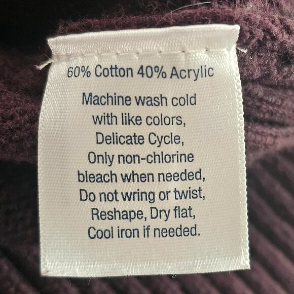 Urban Pipeline Sweater Mens Medium Purple Crewneck Pullover Deer Head Cotton - Picture 10 of 12